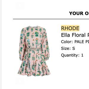 Rhode Ella Floral Poplin Mini Dress